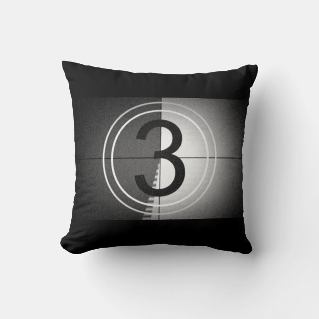 Coussin Film Night "Countdown roll tape" (Recto)