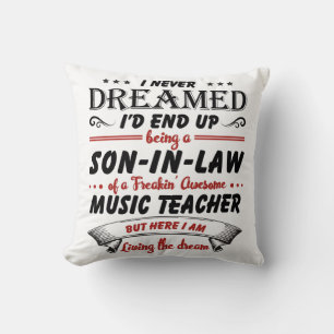 Coussin Fils En Droit De L'Enseignant De Musique Awesome
