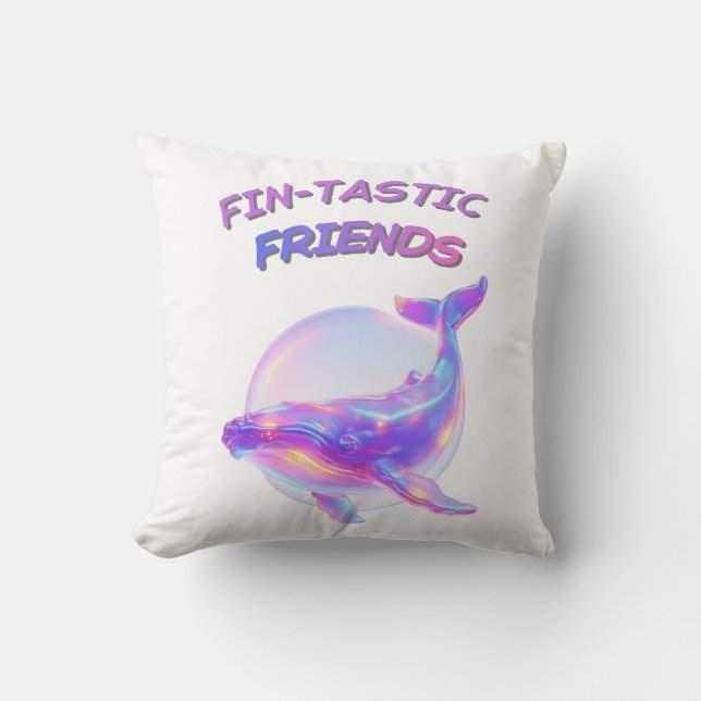 Coussin Fin‑tastic Friends (Recto)