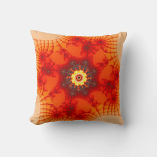 Coussin Fire Web - Art fractal