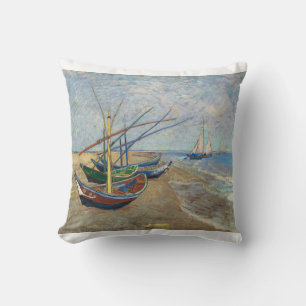 Coussin Fishing Boars on the Beach at Saintes Maries 1888 