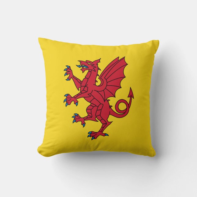 Coussin Flag of Somerset Throw Pillow (Recto)