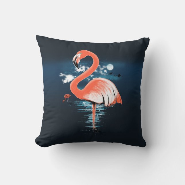 Coussin Flamant rose (Recto)