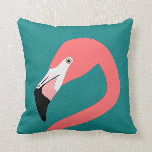 Coussin Flamant rose