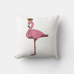 Coussin Flamant rose avec muffin