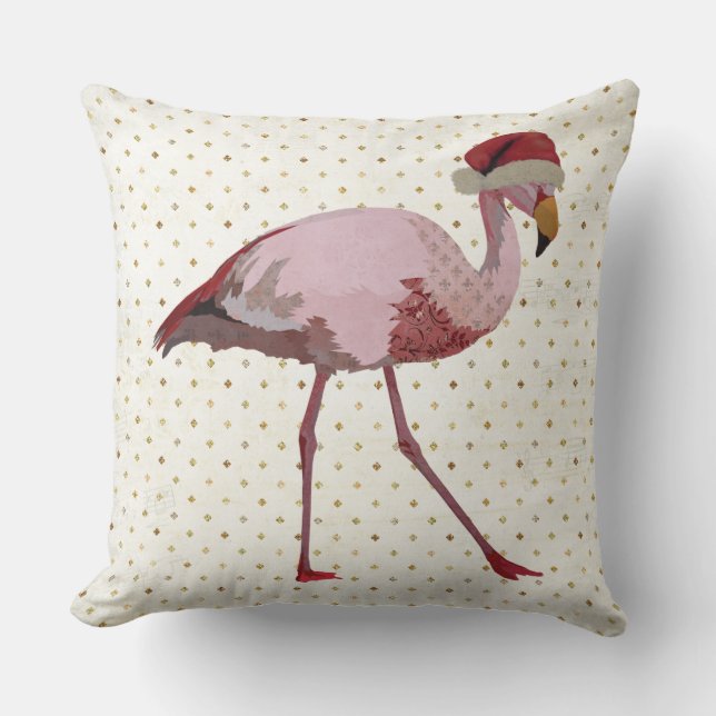 COUSSIN FLAMANT ROSE DE NOËL (Recto)