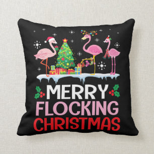Coussin Flamant rose  Flamant rose Noel Casquettes dansant