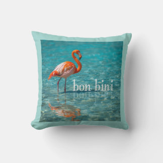 Coussin Flamant rose îles abc