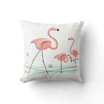 Flamant rose Ocean Trio 2 carré