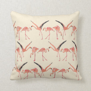 Coussin flamants de vanille