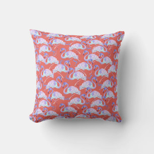 Coussin Flamants roses roses