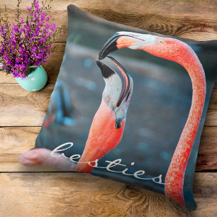Coussin Flamants roses roses Besoins Photo Script Bold Mod
