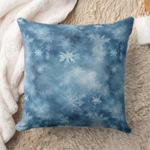 Coussin Flambeaux blancs d'hiver Noël