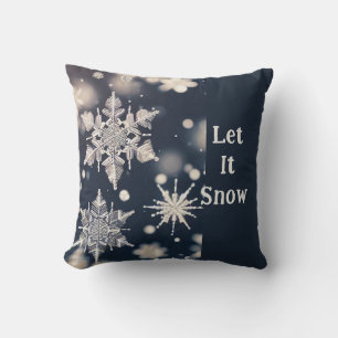 Coussin Flammes de neige / Flutting / Crop / Let It Snow
