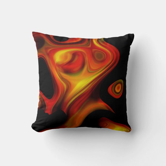 Coussin Flammes Tordues (Recto)
