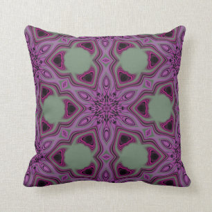 Coussin Fleur 2 de myrtille