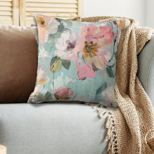 Coussin Fleur abstraite moderne