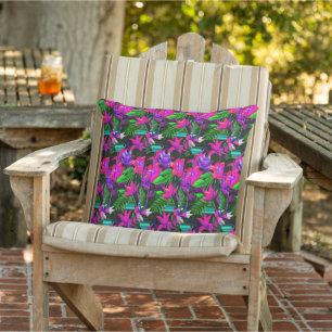 Coussin Fleur africain géométrique lumineux