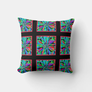 Coussin Fleur bleue