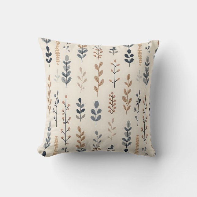 Coussin Fleur bohème  (Recto)