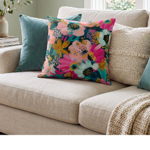 Coussin Fleur botanique 