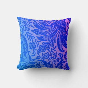 Coussin Fleur botanique noire moderne