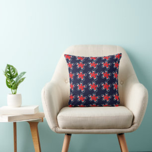 Coussin Fleur coloré Abstrait motif floral