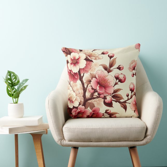 Coussin Fleur de Cerisier (Chaise)