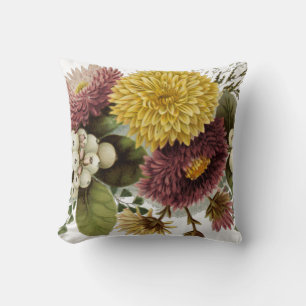 Coussin Fleur de chrysanthème mère florale