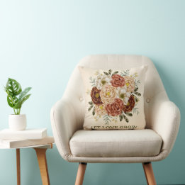 Coussin "Fleur de Crimson