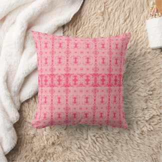 Coussin Fleur de dentelle rose