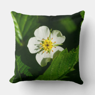 Coussin Fleur de fraises sauvages
