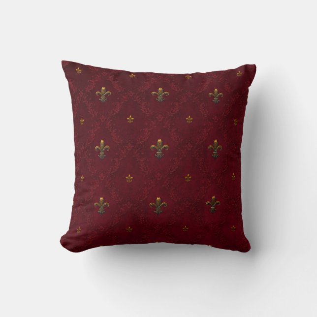 Coussin Fleur De Lis Pillow (Recto)