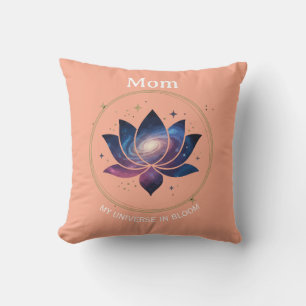 Coussin Fleur de Lotus Cosmique Maman en Fleur
