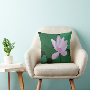 Coussin Fleur de lotus rose