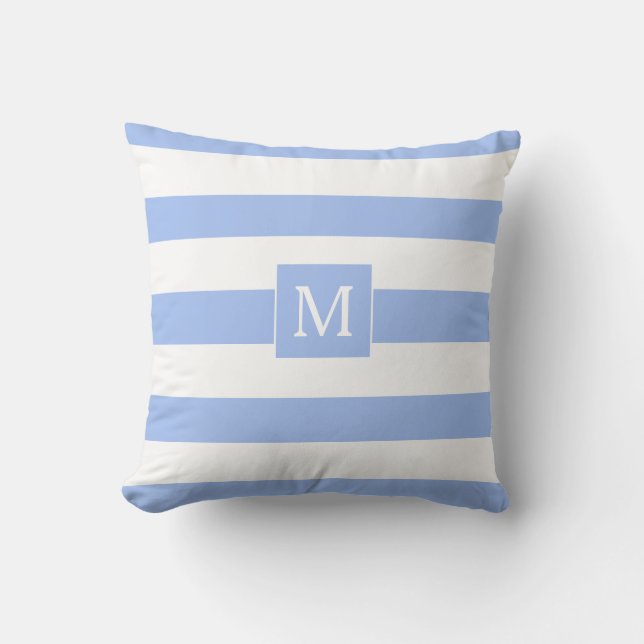 Coussin Fleur de maïs personnalisée Bleu Blancs Extérieur (Recto)