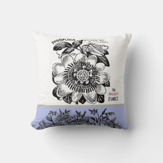 Coussin Fleur de passion antique - Choix de la fenêtre de