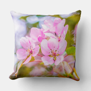Coussin Fleur de pomme rose
