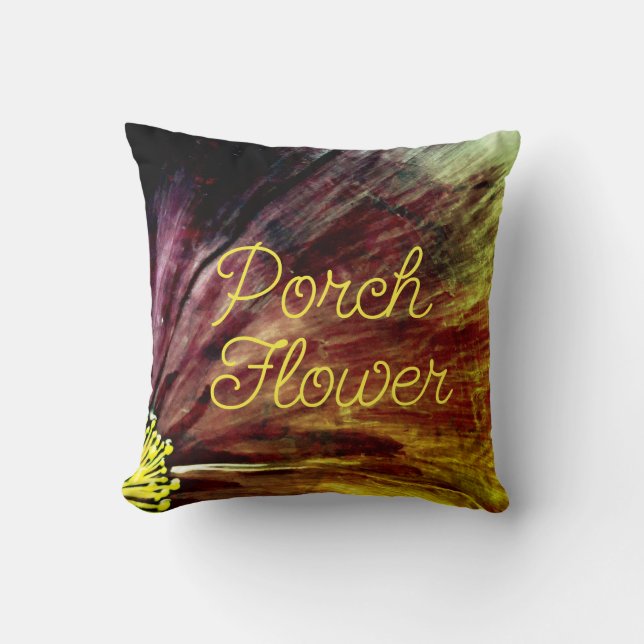 Coussin Fleur de porche / Greenleaf / (Recto)