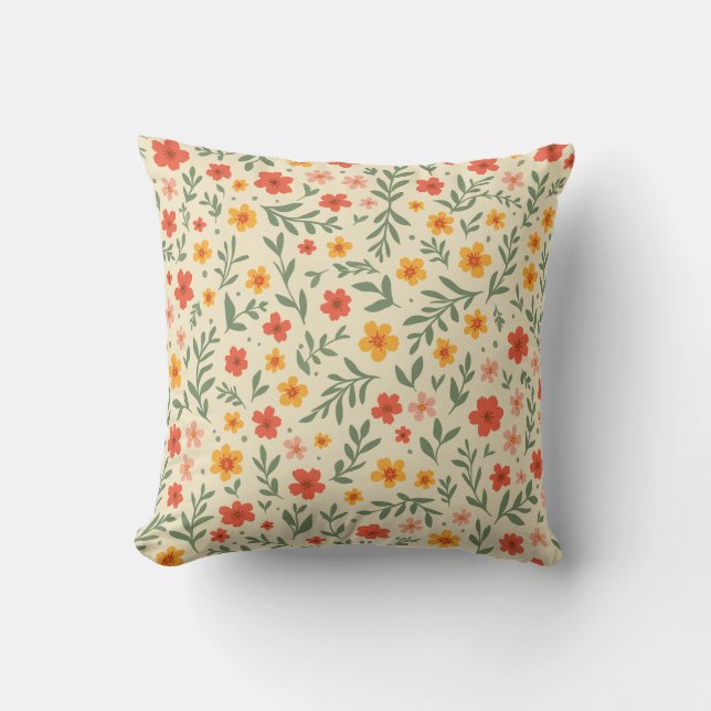 Coussin Fleur de printemps (Recto)