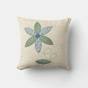 Coussin Fleur de tissu