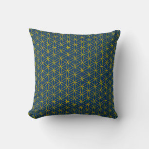 Coussin Fleur de vie / Blume des Lebens - motif d'or