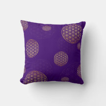 Fleur de vie - Géométrie sacrée | violet-or