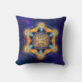 Coussin Fleur de vie Merkaba Star - Géométrie sacrée