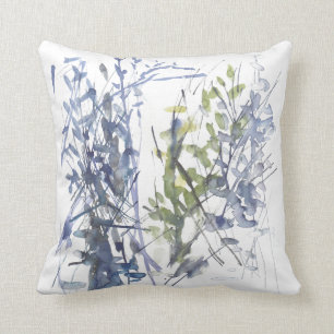 Coussin Fleur d'eau bleue
