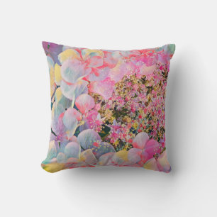 Coussin Fleur d'été Hydrangea en fleurs