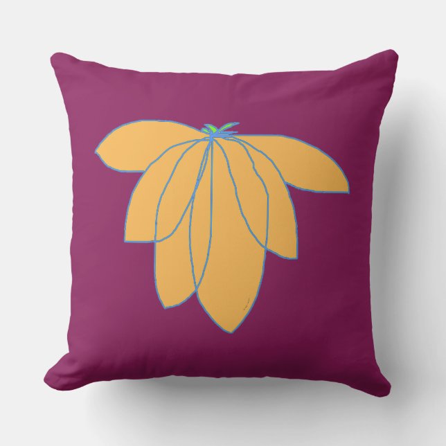 Coussin Fleur d'Or sur Vin (Recto)