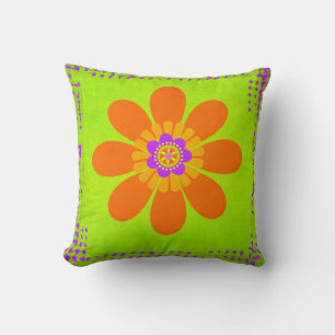 Coussin Fleur hippie