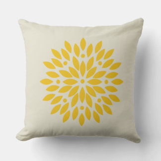 COUSSIN FLEUR JAUNE