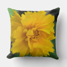 Coussin Fleur jaune